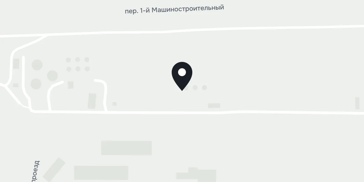 Схема: территория ГК «Механизатор-2», булавка — у въезда